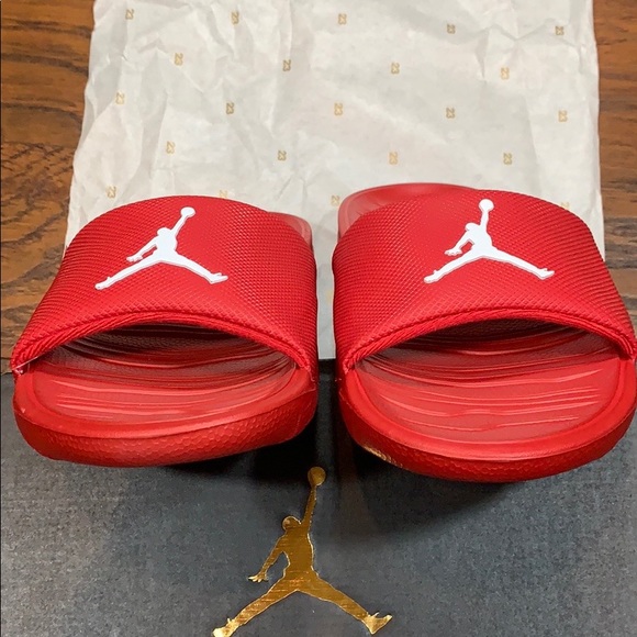 JORDAN BREAK SLIDE Gym Red/White - Picture 2 of 16
